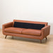 3S-SOFA FILLN4-LEATHER BR/MBR