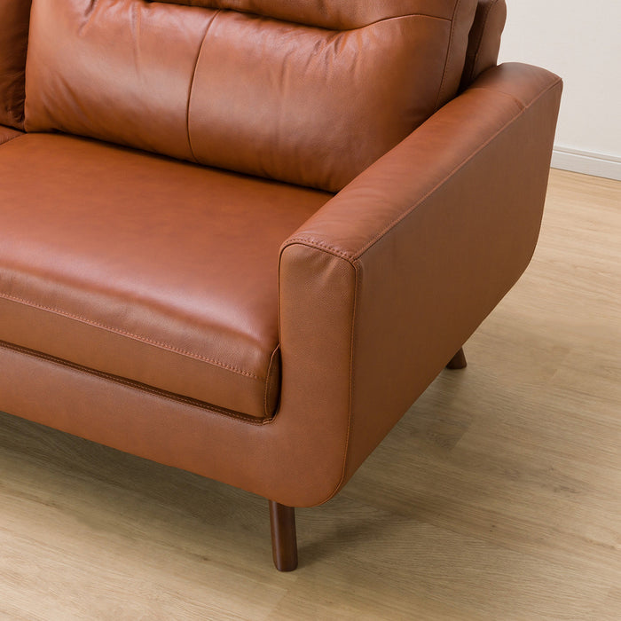 3S-SOFA FILLN4-LEATHER BR/MBR