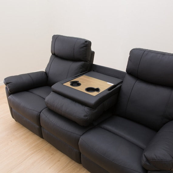 3P ELECTRIC SOFA WITH TABLE GRAZE2 BK