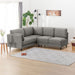 L-STYLE SOFASET CA10 DR-GY