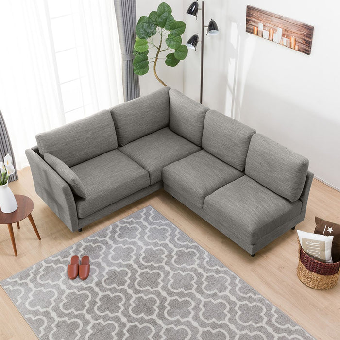 L-STYLE SOFASET CA10 DR-GY