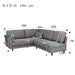 L-STYLE SOFASET CA10 DR-GY
