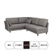 L-STYLE SOFASET CA10 DR-GY