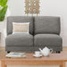 ARMLESS 2SEATER SOFA CA10 DR-GY