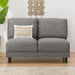 ARMLESS 2SEATER SOFA CA10 DR-GY