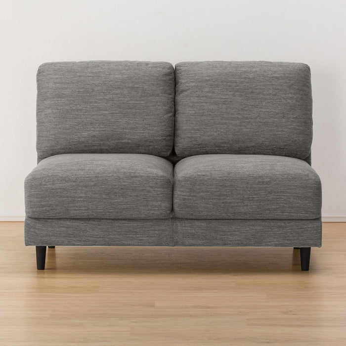 ARMLESS 2SEATER SOFA CA10 DR-GY