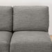 ARMLESS 2SEATER SOFA CA10 DR-GY