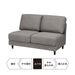 ARMLESS 2SEATER SOFA CA10 DR-GY