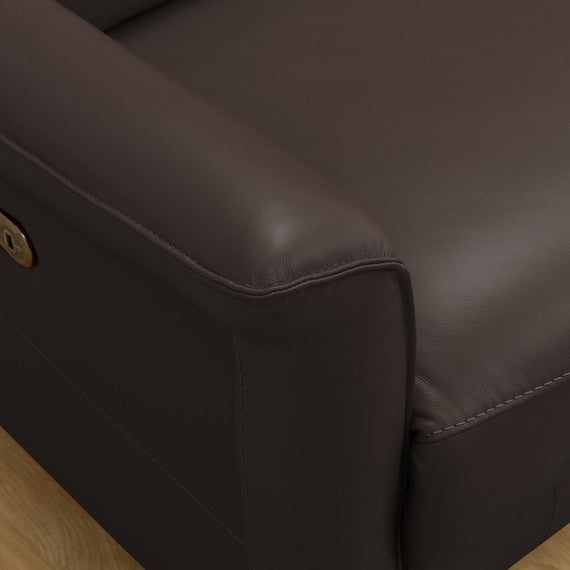 3P RIGHT ARM ELECTRIC SOFA CHERRYB NB DBR