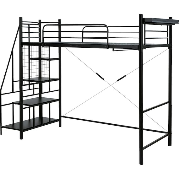 LOFT BED W/STEP LB001BK