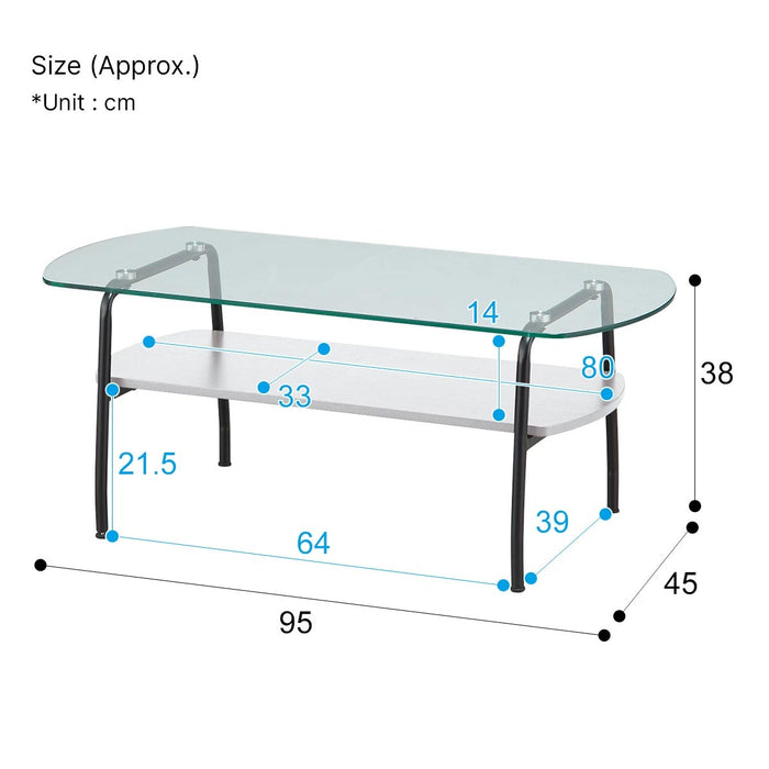 COFFEE TABLE N-CISCO9545TP WH