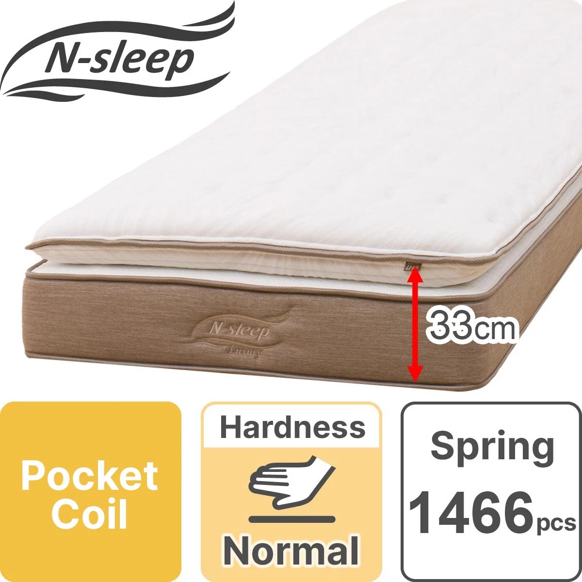 ニトリ N-sleep Luxury D MATTRESS LUXURY L1-02MF VH