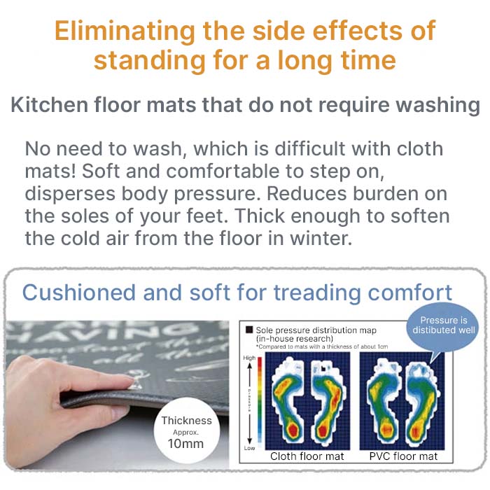 PRESSURE POINT RELIEF PVC FLOOR MAT TILE BL 45X180