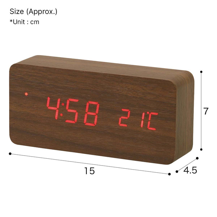 DIGITAL MULTIFUNCTION CLOCK HOLZ L