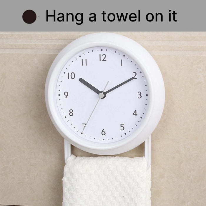 BATHROOM CLOCK WATERPROOF WITH HOOK