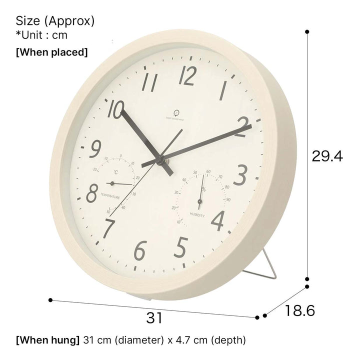 2WAY TABLE/WALL CLOCK FORET 30SW-TH-WW
