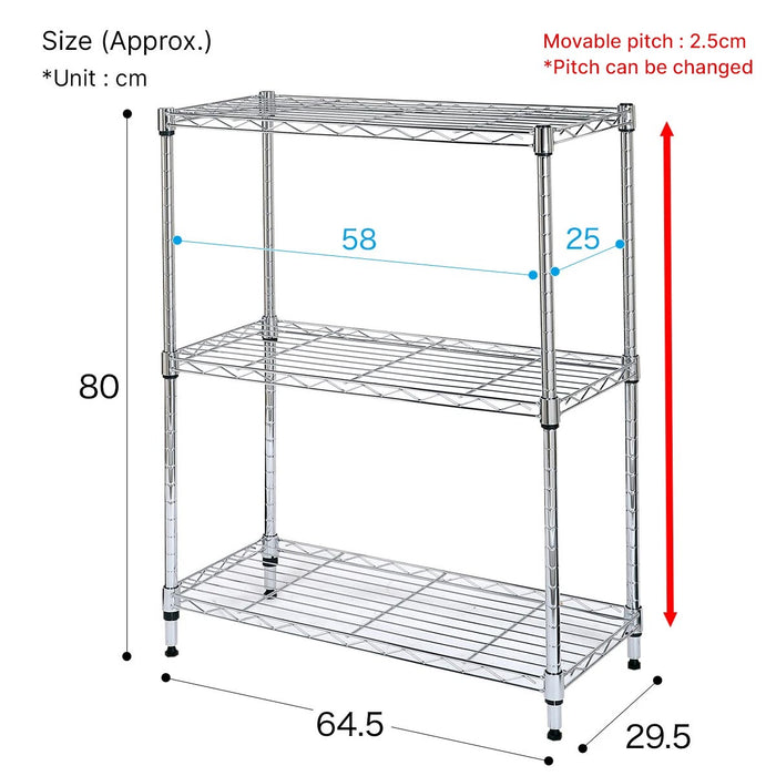 STEEL RACK STANDARD 6530 2TIER CR