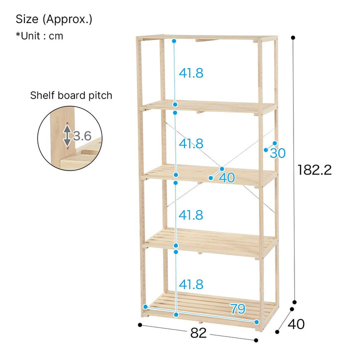 PINE RACK MANX 8240 4TIER NA