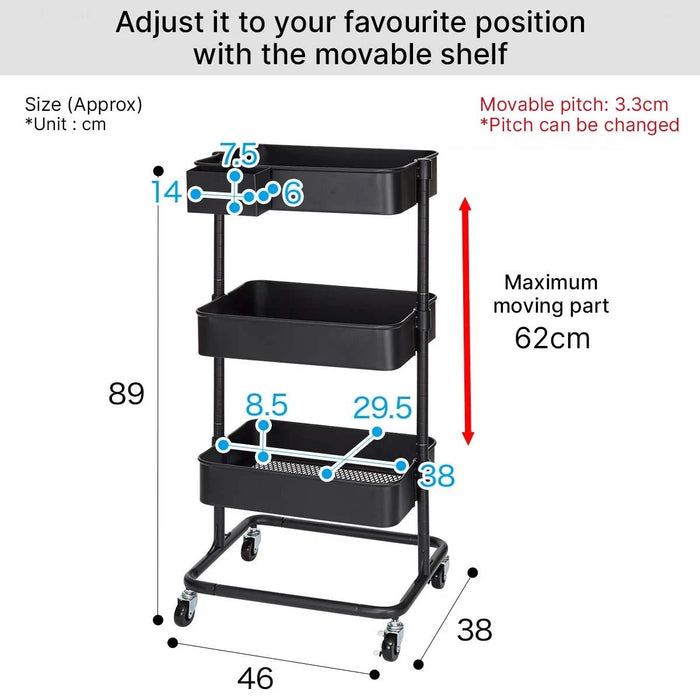 STEEL WAGON TROLLEY2 BK