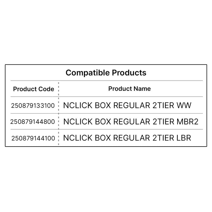 NCLICK BOX TOP PANEL FOR REG 2TIER WW