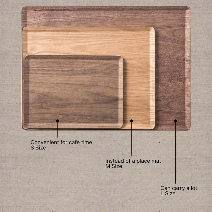NON-SLIP TRAY M WALNUT