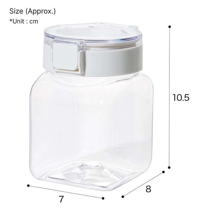 TRANSPARENT LID ONE PUSH CANISTER 350