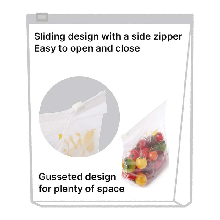 Freezer Bag L 12Pc Slide ZiPPer
