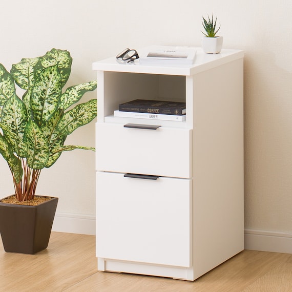 <Dis>SIDE TABLE ETONA 30-2ST WH USB