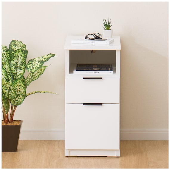 <Dis>SIDE TABLE ETONA 30-2ST WH USB