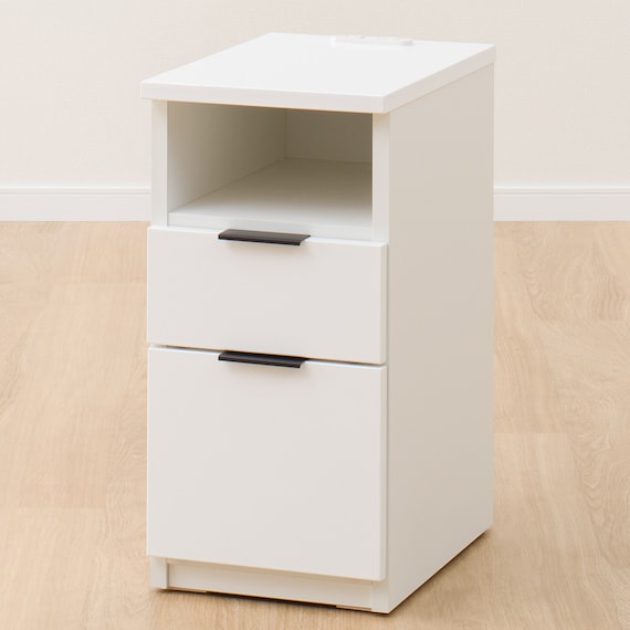 <Dis>SIDE TABLE ETONA 30-2ST WH USB