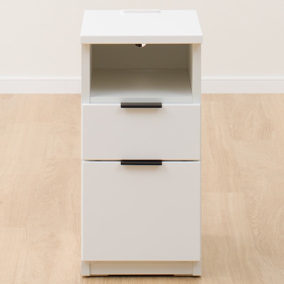 <Dis>SIDE TABLE ETONA 30-2ST WH USB