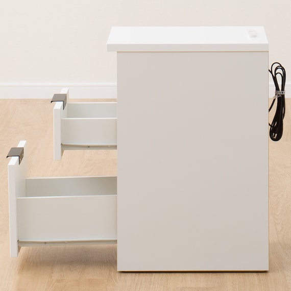 <Dis>SIDE TABLE ETONA 30-2ST WH USB