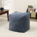 POUF SHELL DAMEGED DENIM