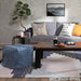 POUF SHELL DAMEGED DENIM