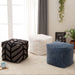 POUF SHELL DAMEGED DENIM
