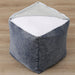 POUF SHELL DAMEGED DENIM