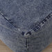 POUF SHELL DAMEGED DENIM