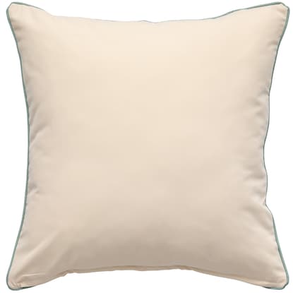 CUSHION COVER LEAF FLOCK