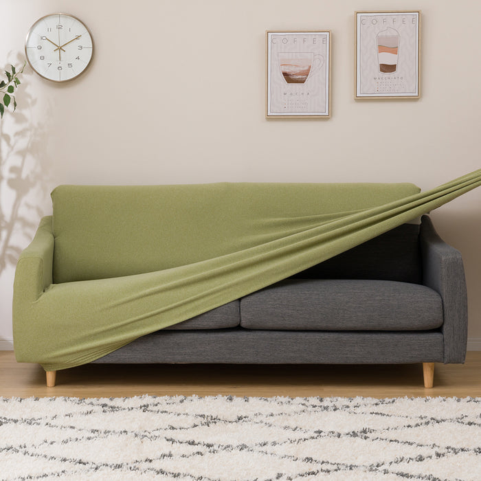 STRETCHED SOFA COVER WITH ARM RISE 3P GR