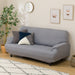 STRECH ARMSOFA COVER MOTTLE GY 3P