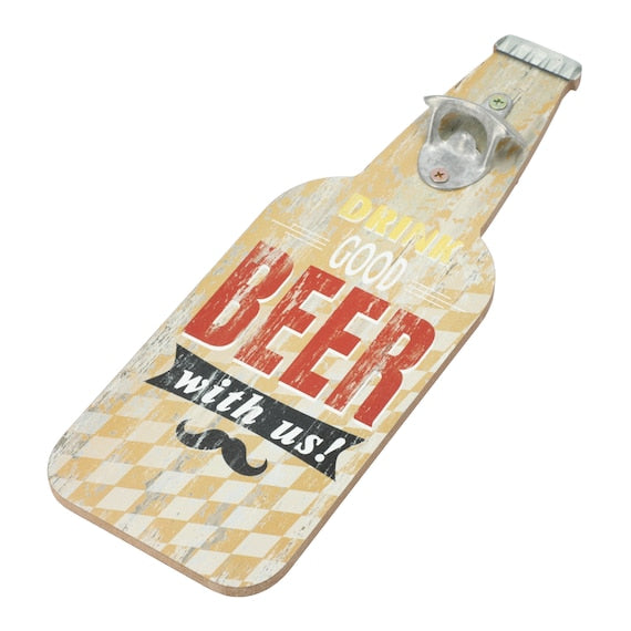 WALL ORNAMENT BEER BOTTLE 14X40