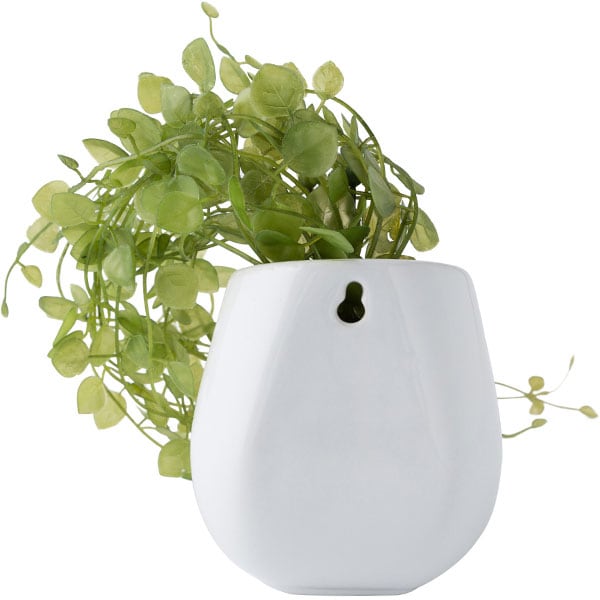 HANGING HEART LEAVES IN CERAMIC POT HA47134GN