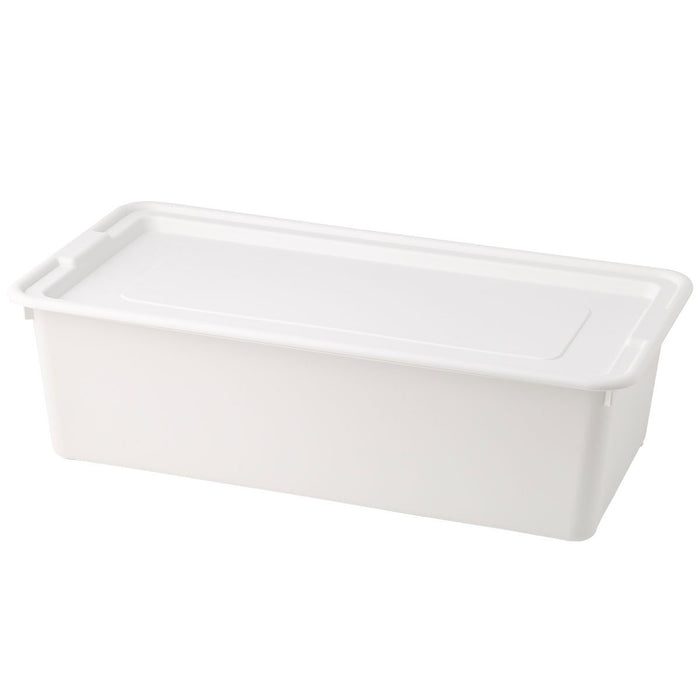 STORAGE BOX WITH LID N-ROBIN WIDE WH
