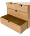 STORAGE BOX NATURAL WOOD 3TIER NA