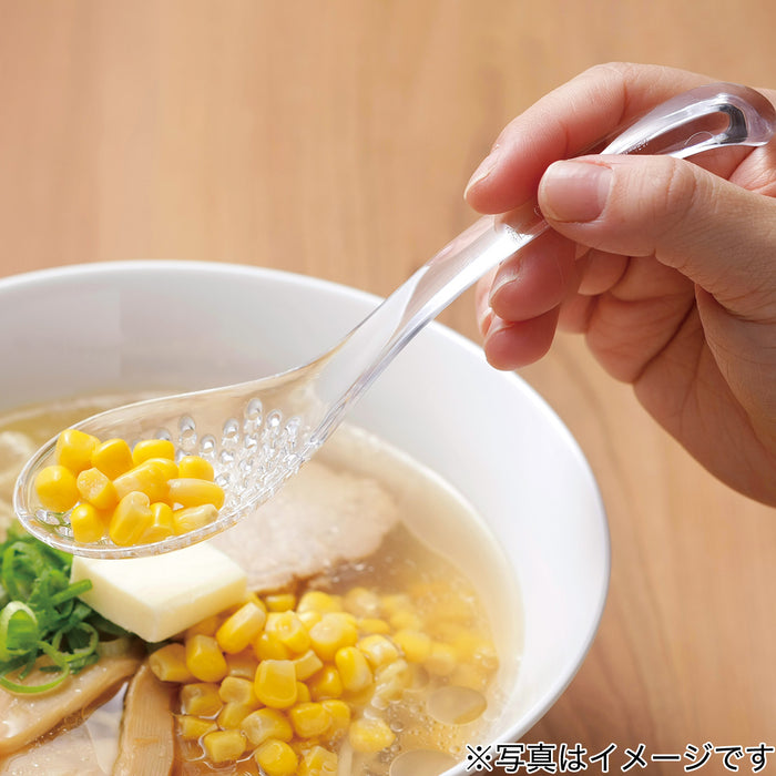 SLOTTED SOUP SPOON CLEAR S