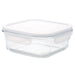 HEAT RESISTANT GLASS STORAGE CONTAINER 1170ML SQUARE