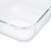 HEAT RESISTANT GLASS STORAGE CONTAINER 1170ML SQUARE