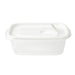 SQUARE FOOD CONTAINER 940 2P WH