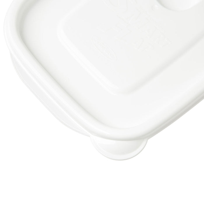 SQUARE FOOD CONTAINER 940 2P WH