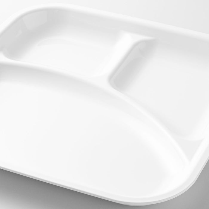 RESIN PARTITION PLATE SQUARE DELI WH 25CM